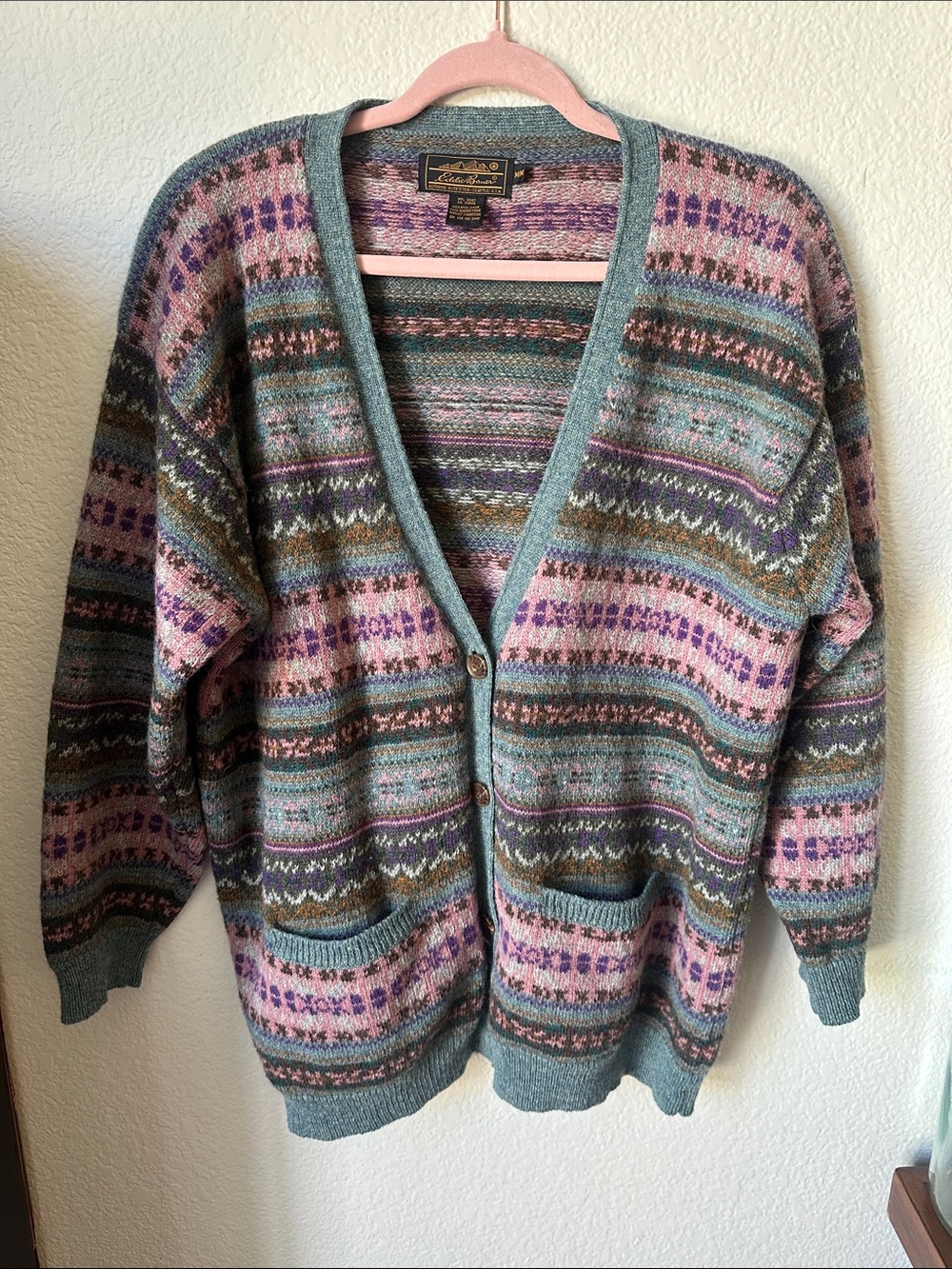 Vintage Women’s Fair Isle Eddie Bauer Cardigan